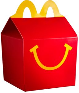 happy meal toy box