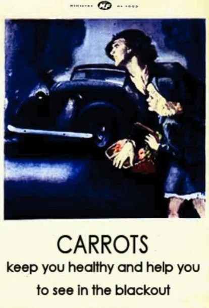 carrots help night vision british world war 2 propaganda 